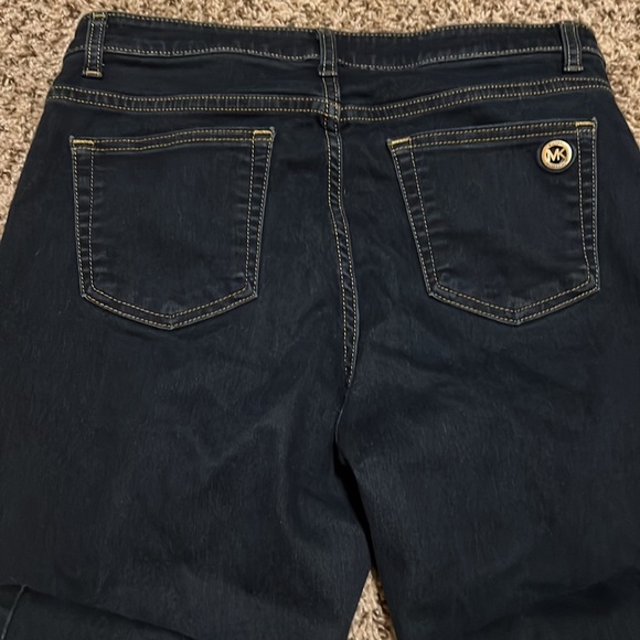 Michael Kors Izzy Dark Wash Denim Jeans - Picture 4 of 5